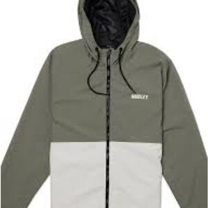 Hurley Men's Olive and White Windbreaker